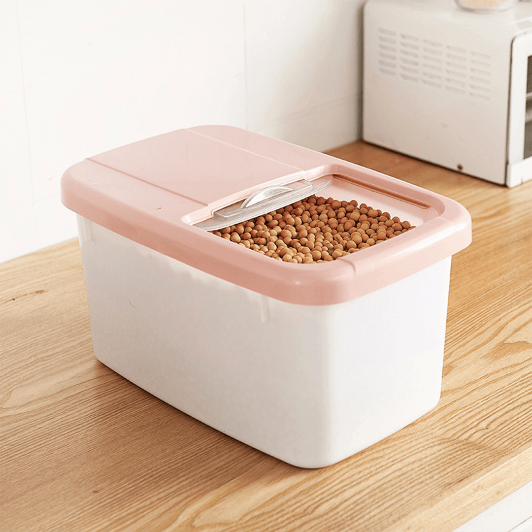 20KG Food Storage Box Rice Kitchen Storage Container Grain Storage Cat Litter Toys Ttorage Box for Travel Camping - MRSLM