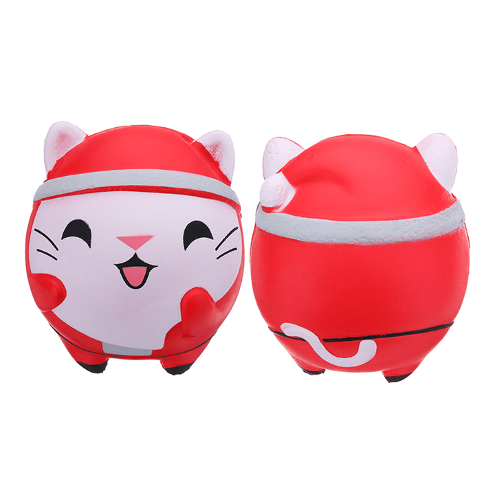 Chameleon Christmas Cat Doll Squishy 12X10X10Cm Slow Rising with Packaging Collection Gift Soft Toy - MRSLM