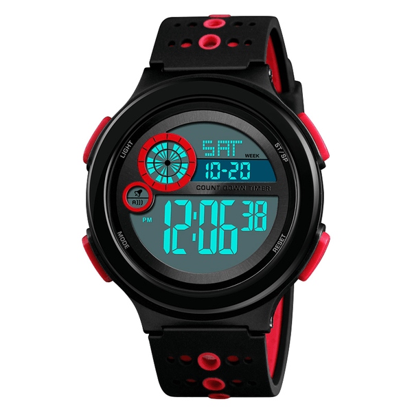 SKMEI 1374 Luminous Display 50M Waterproof Digital Watch Men Fashion Stopwatch Countdown Sport Watch - MRSLM