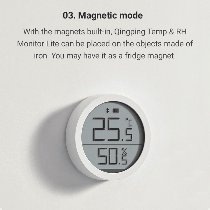 Cleargrass Qingping Bluetooth 5.0 Smart Temperature Humidity Sensor Control Indoor Hygrometer Thermometer Detector Work with Xiaomi Mijia APP - MRSLM
