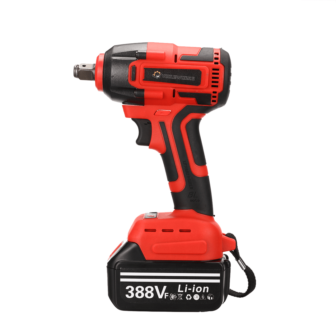 388VF 520N.M High Torque Brushless Impact Wrench Cordless Rechargable Electric Socket Wrench Also Adapted to Makita Battery - MRSLM