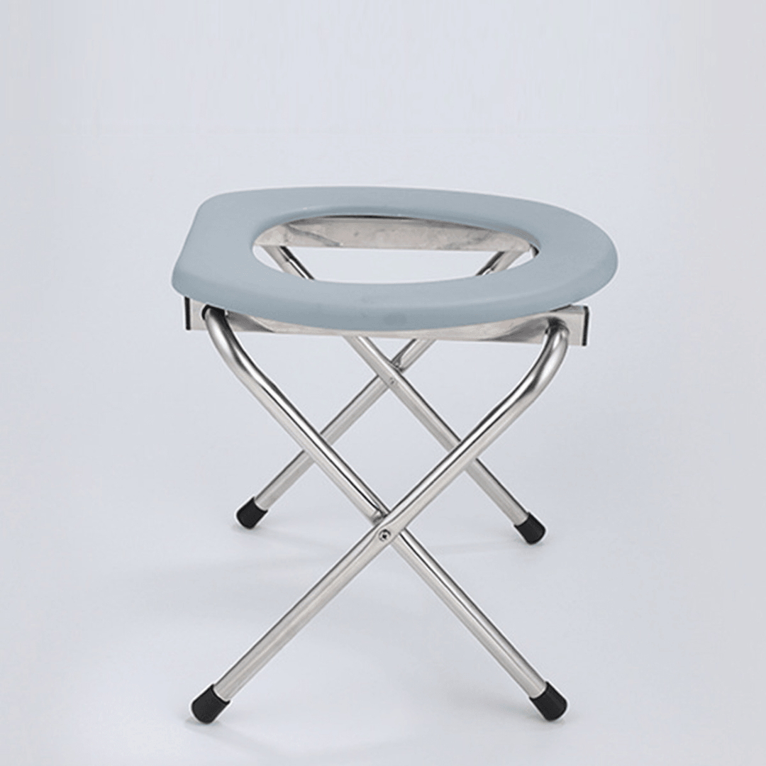 Foldable Medical Bedside Commode Chair Potty Iron for Elderly Gravida - MRSLM