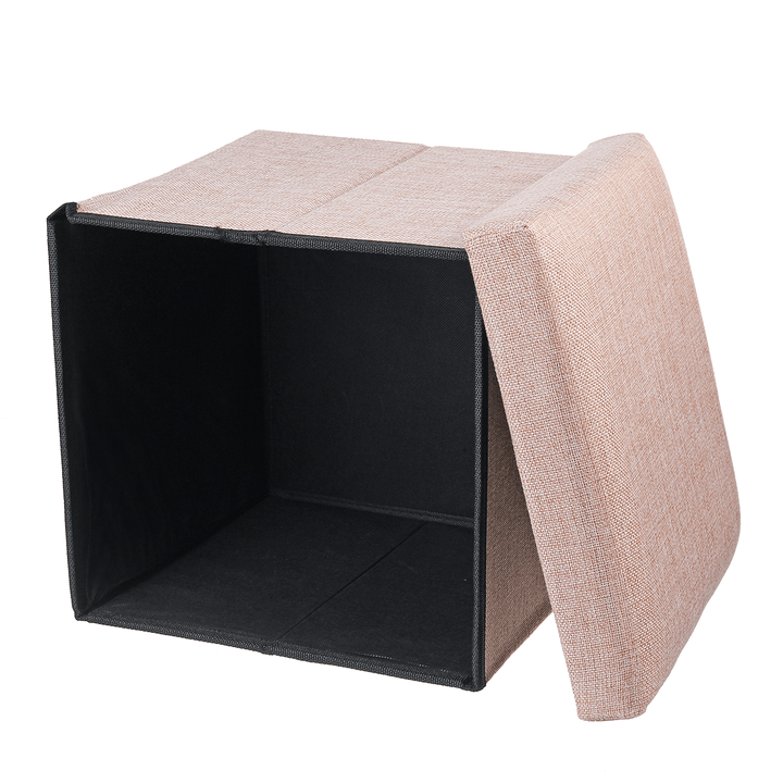 Multifunctional Foldable Cotton Storage Stool Bench Box Small Sofa Minimalist Artistic Style Kid Chair Foot Stool - MRSLM