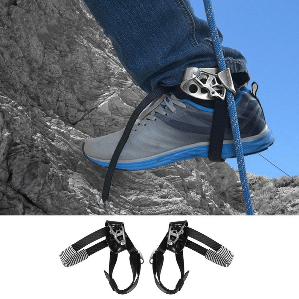 Outdoor Mountaineering Rock Climbing Left Foot Rope Ascender Riser Equipment Device Tool - MRSLM
