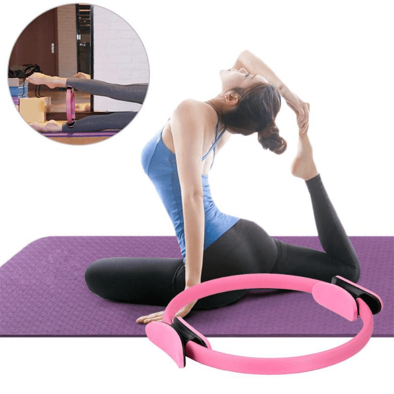 KALOAD Dual Grip Yoga Pilates Ring Legs Arms Waist Slimming Body Building Magic Circle Fitness Exercise Yoga Tools - MRSLM