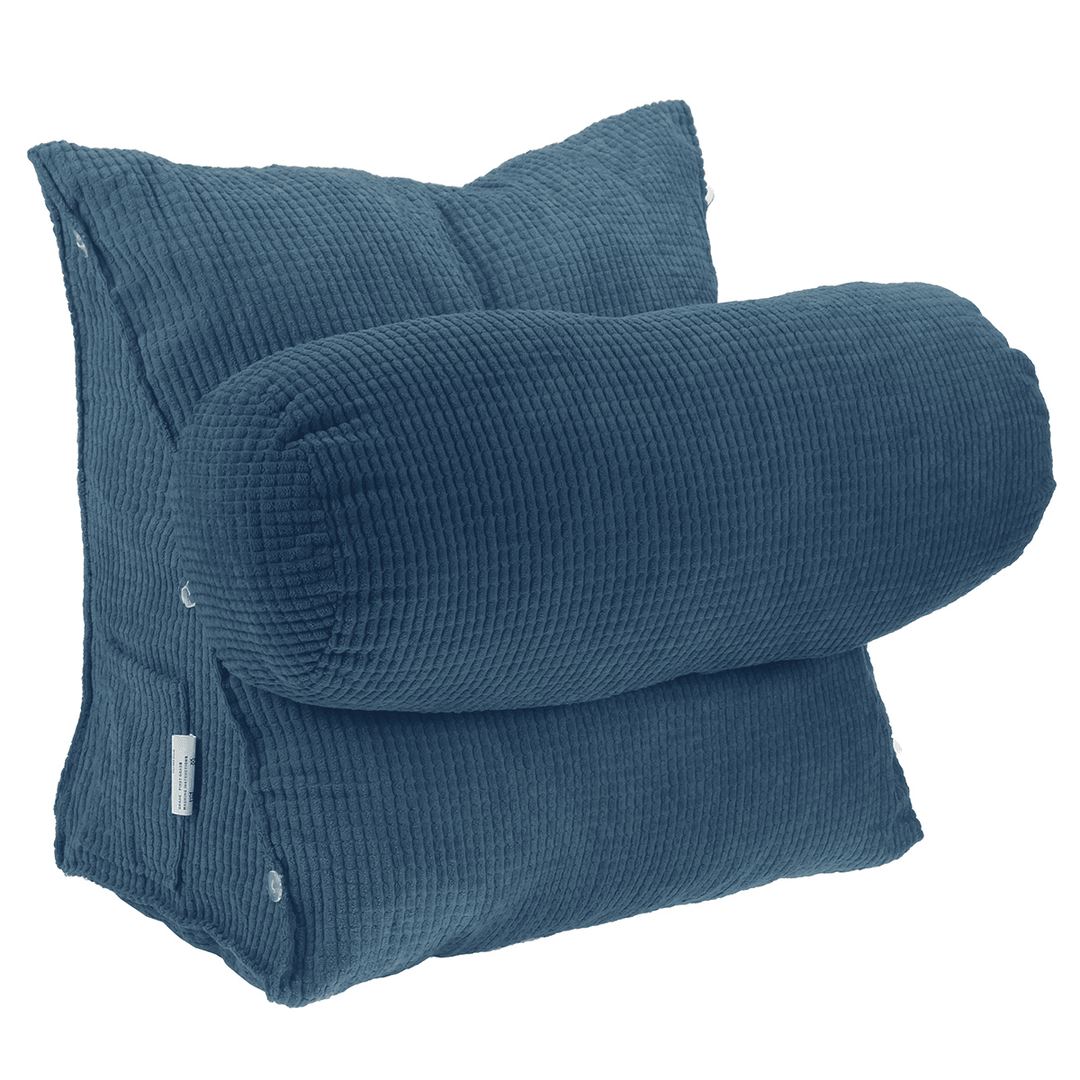 47X45X23Cm Triangle Backrest Wedge Pillow Sofa Cushion Bed Chair Lumba - MRSLM