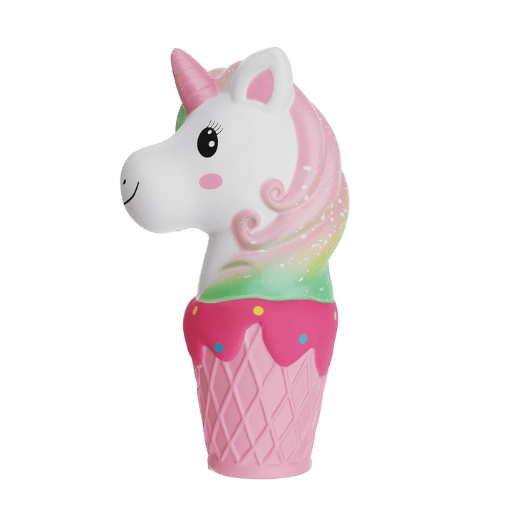 Oriker Squishy Jumbo 20Cm Galaxy Rainbow Horse Animal Cup Slow Rising Scented Toy Gift with Pcaking - MRSLM