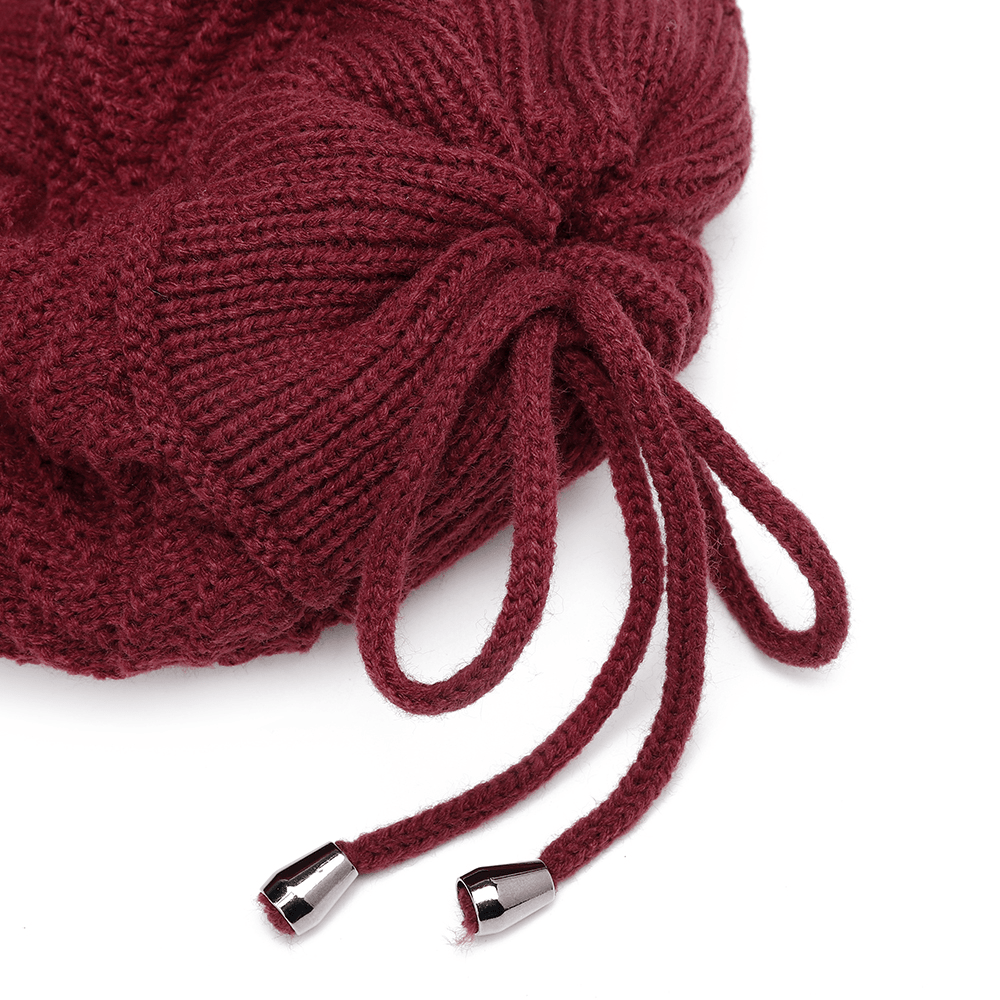 Multi-Purpose Winter Plush Knit Beanie Hat Scarf - MRSLM