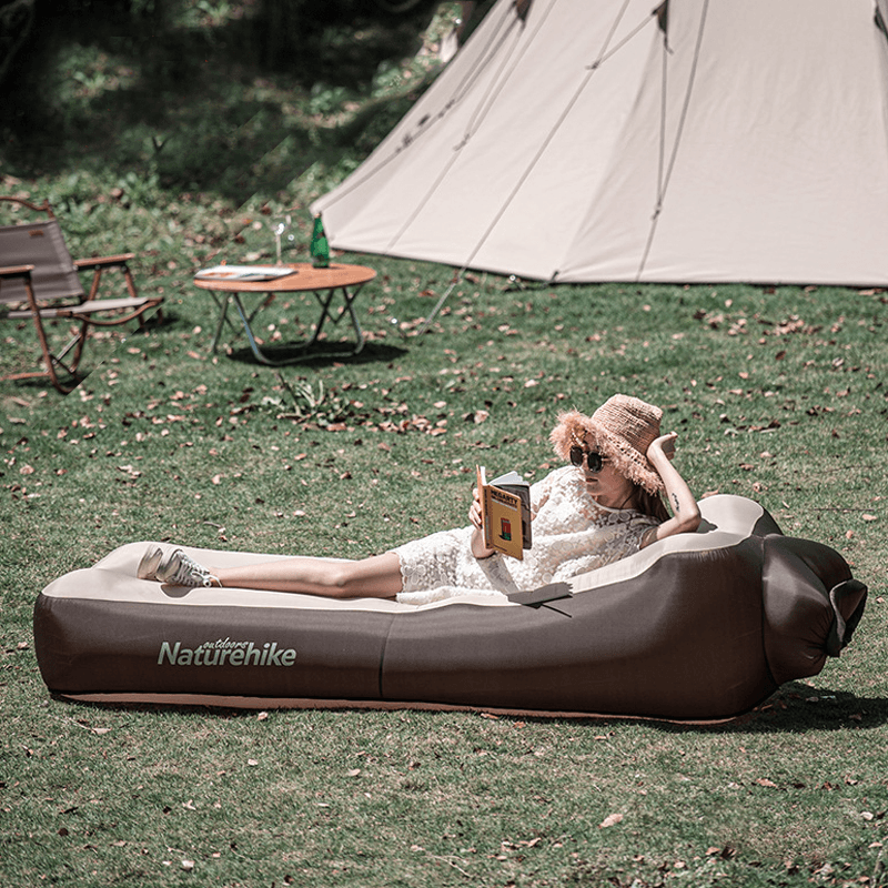 Naturehike Mat Outdoor Camping Inflatable Mattress Ultralight Air Bed Portable Tent Sleeping Pad Camp Moisture-Proof Pad - MRSLM