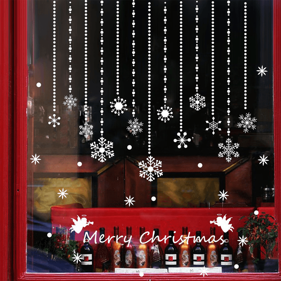 Miico DLX0748 Christmas Sticker Window Snowflake Wall Stickers for Christmas Decoration - MRSLM