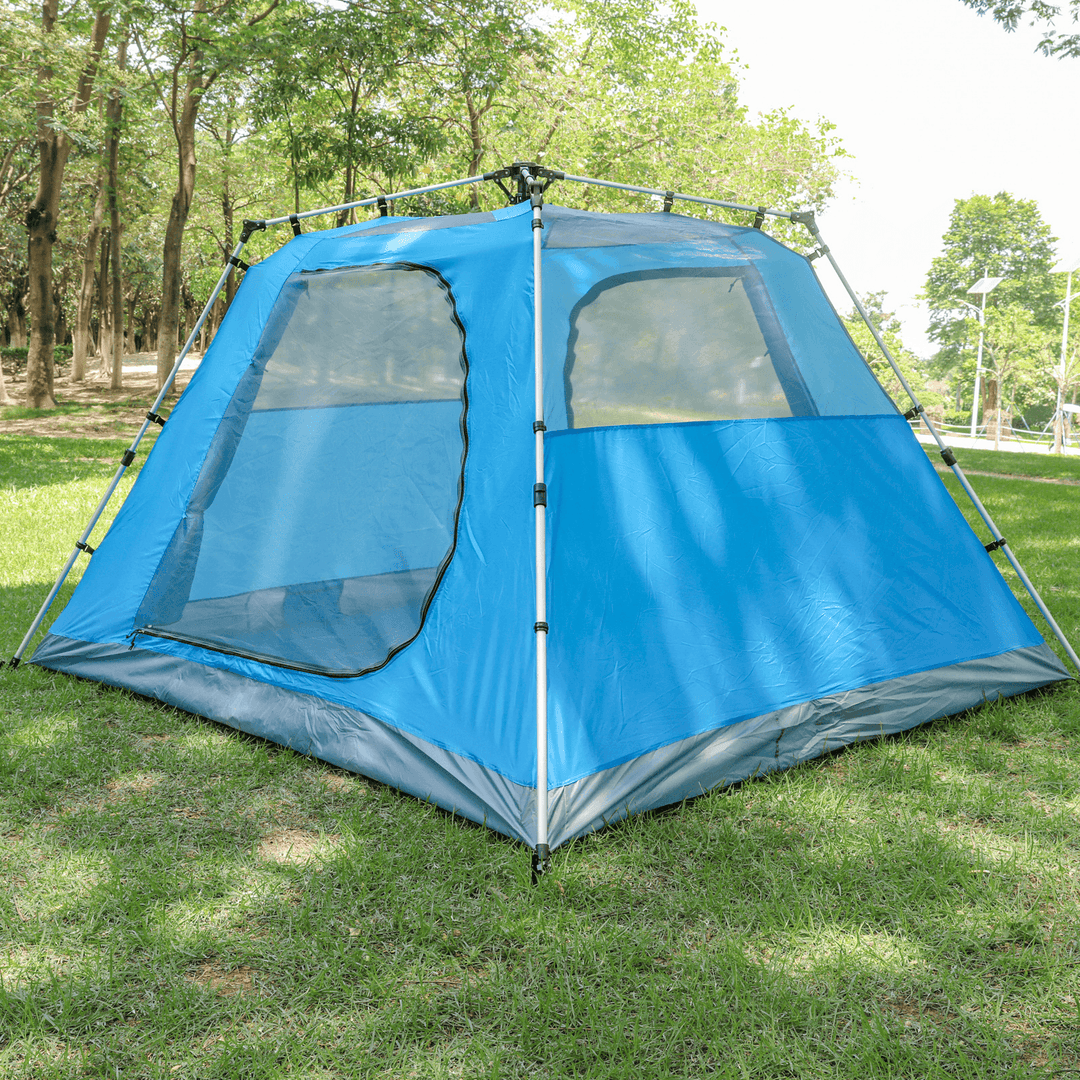 Tooca 4-Persons Camping Tent 3 Colors Double Instant Set Waterproof Outdoor Sun Shade Shelters Beach Backpacking Hiking - MRSLM