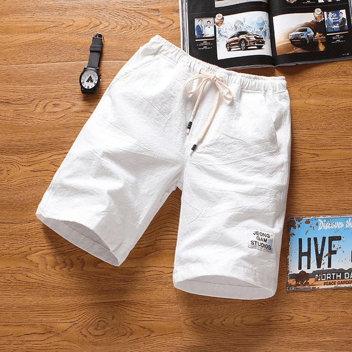 2019 Summer New Men'S Fashion Solid Color Thin Section Sports Beach Pants Youth Casual Simple Five Shorts - MRSLM