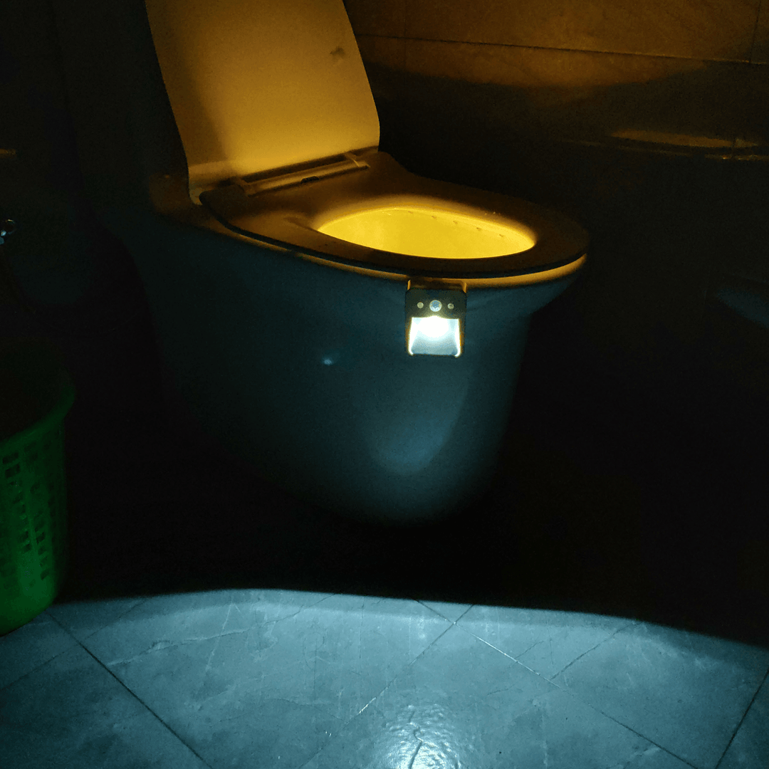 16 Colors LED Induction Toilet Light with Aromatherapy Toilet Sensor Night Light Decor - MRSLM