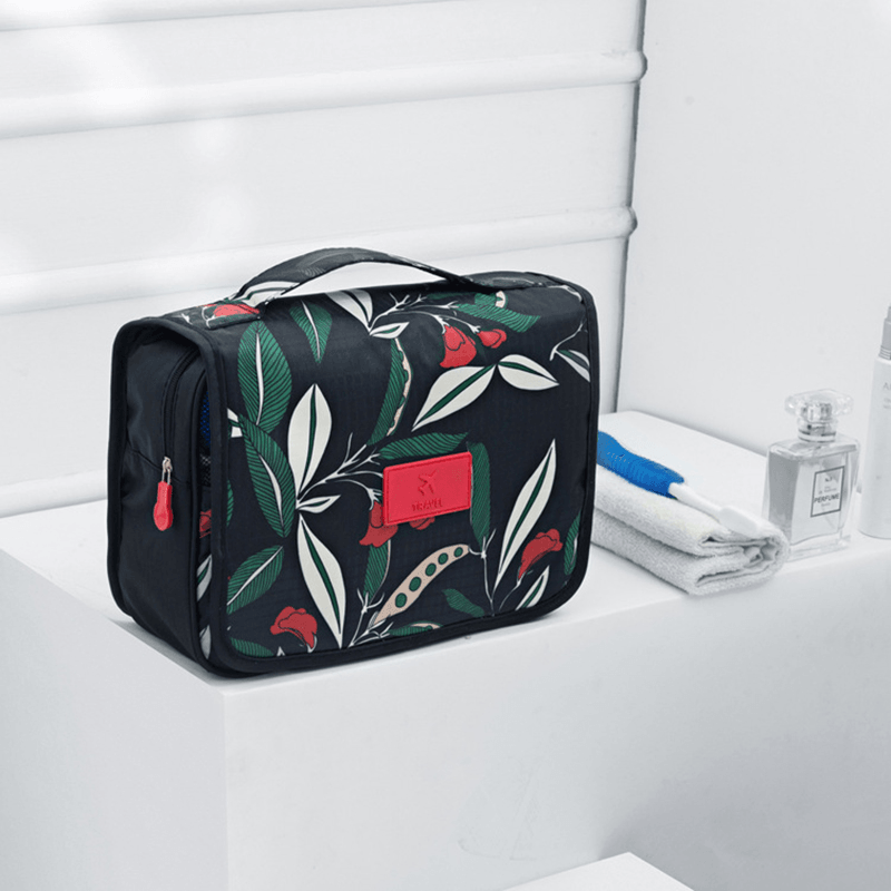 Honana BX-996 Waterproof Vintage Bathroom Travel Storage Makeup Bag Organizer Cube Pouch Wash Bag - MRSLM
