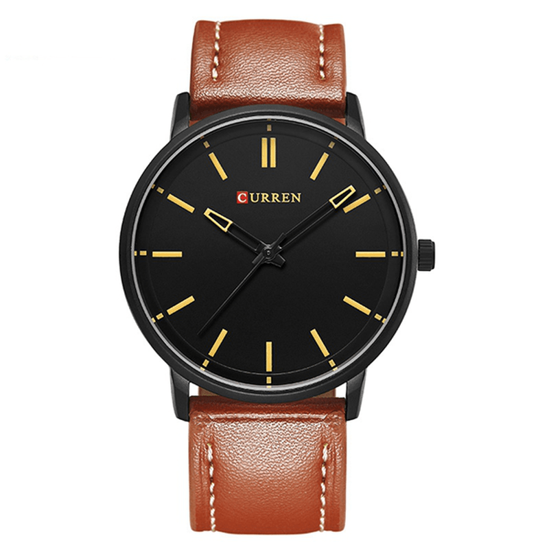 CURREN 8233 Fashion Male Leather Quartz Watch Elegant Business Men Style Wrist Watch - MRSLM