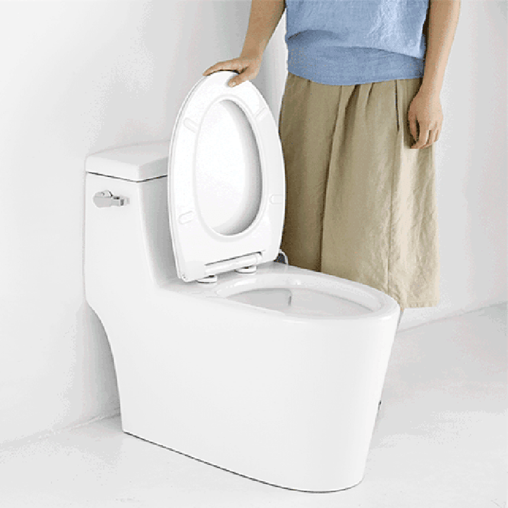 WHALE SPOUT Bathroom Electric Heated Toilet Seat Covers IPX4 Waterproof Mute Descending Toilet - MRSLM