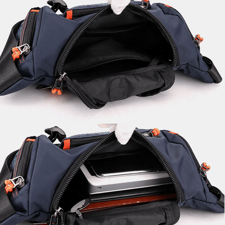 Men Fashion Multifunctional Shoulder Bag Crossbody Bag Waist Bag - MRSLM