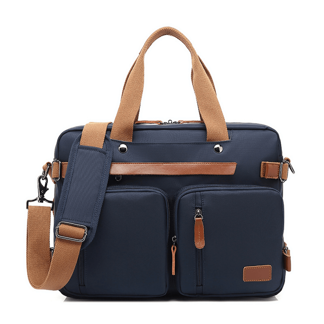 2 in 1 Nylon Rucksack 15.6/17.3Inch Laptop Bag School Backpack Handbag Business Handbag - MRSLM