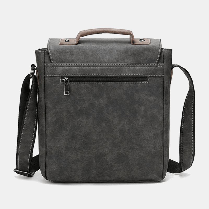 Men PU Leather Large Capacity Vintage Casual Waterproof Breathable Crossbody Bags Shoulder Bags Handbag - MRSLM