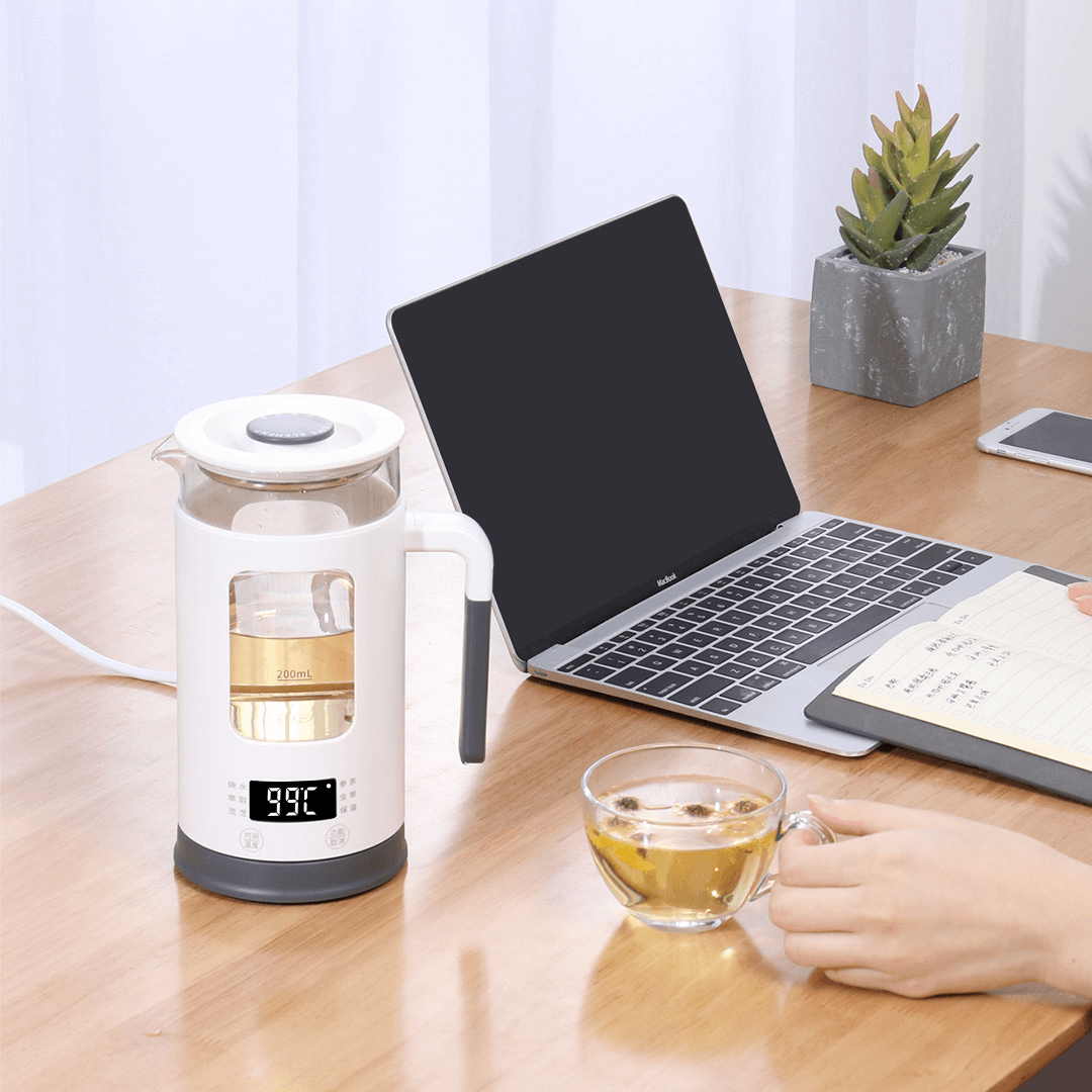 LIFE ELEMENT 600W Electric Health Pot 600ML Tea Pot Water Kettle Temperature Display Double Thermal Insulation Bottle Cooker Cup Multifunctional from Xiaomi Youpin - MRSLM