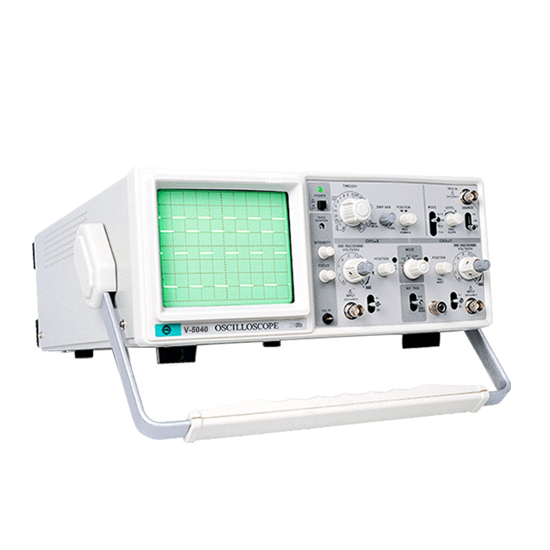 V-5040 Handheld Oscilloscope 40Mhz Analog Oscilloscope with 6" CRT 2 Channels 2 Tracing Dual Channel Analogue Oscilloscope - MRSLM