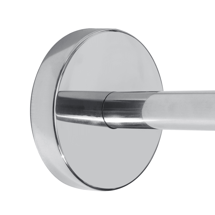 Punch-Free Shower Bath Curtain Rod Telescopic Curved Pole Rod Spring - MRSLM