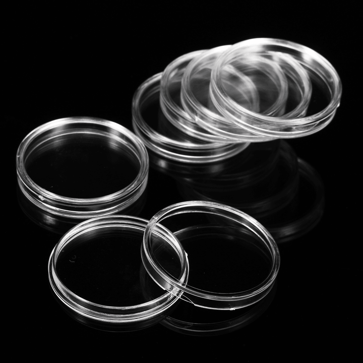 100Pcs/Lot 20/25/27/30Mm Clear Plastic Coin Holder Universal Commemorative Coin Shell Collector - MRSLM