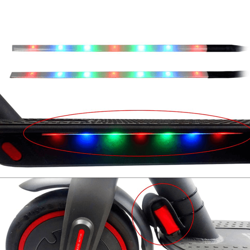 BIKIGHT Colorful Strip Light for M365 / Pro Electric Scooter 3 Modes Scooter Chassis Light Night LED Strip Light - MRSLM