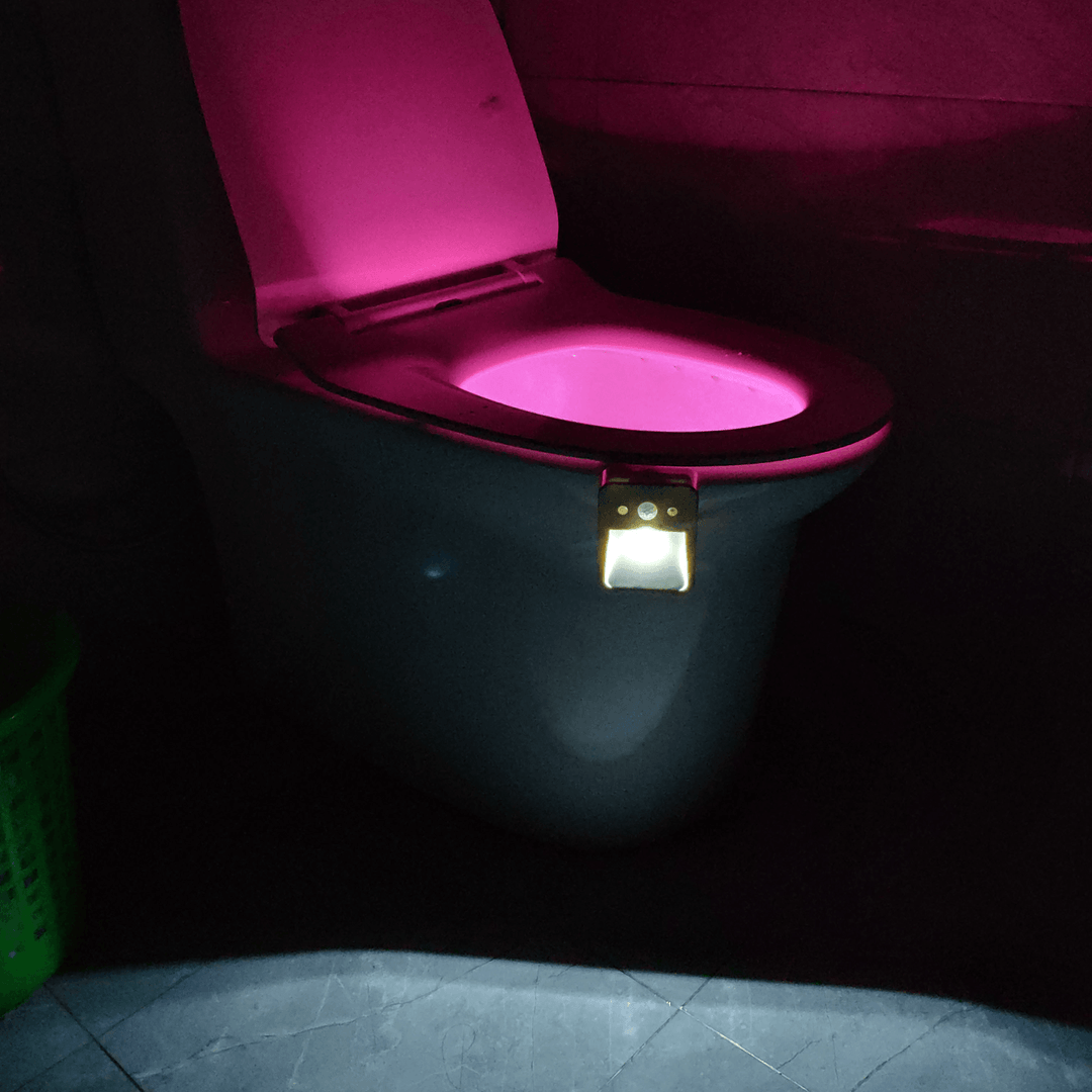 16 Colors LED Induction Toilet Light with Aromatherapy Toilet Sensor Night Light Decor - MRSLM