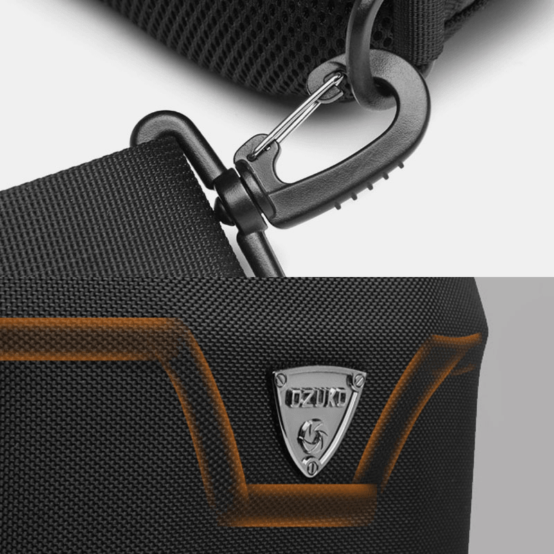 Men USB Charging Multi-Pocket Anti-Theft Waterproof Outdoor Crossbody Bag Chest Bag Sling Bag - MRSLM