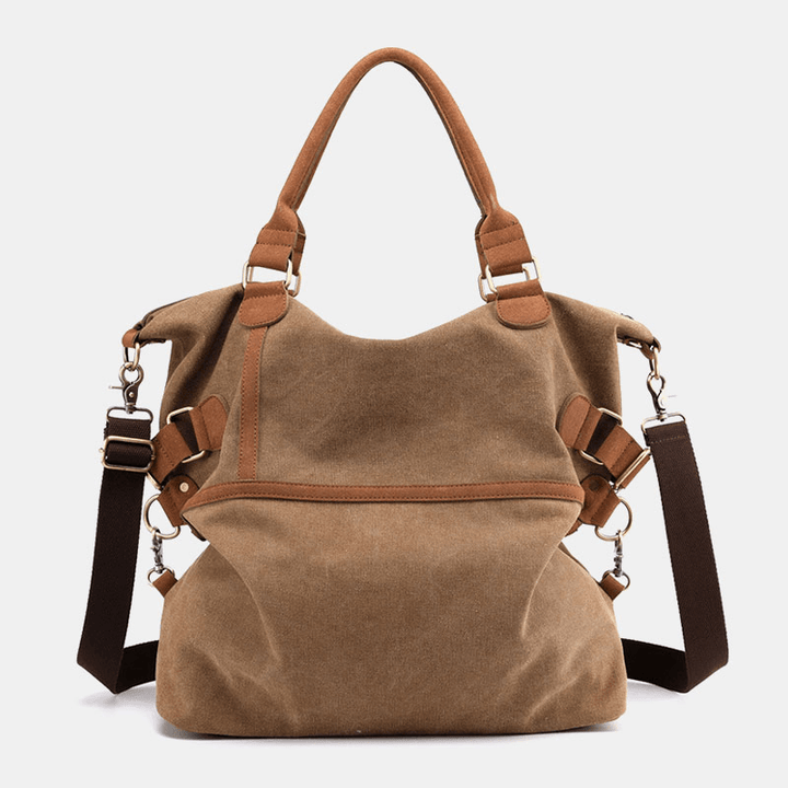 Men Large Capacity Canvas Handbag Shoulder Bag - MRSLM