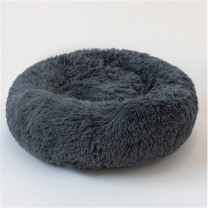 Pet Bed Comfortable Donut Cuddler round Dog Kennel Ultra Soft Washable Dog and Cat Cushion Bed Winter Warm Sofa - MRSLM