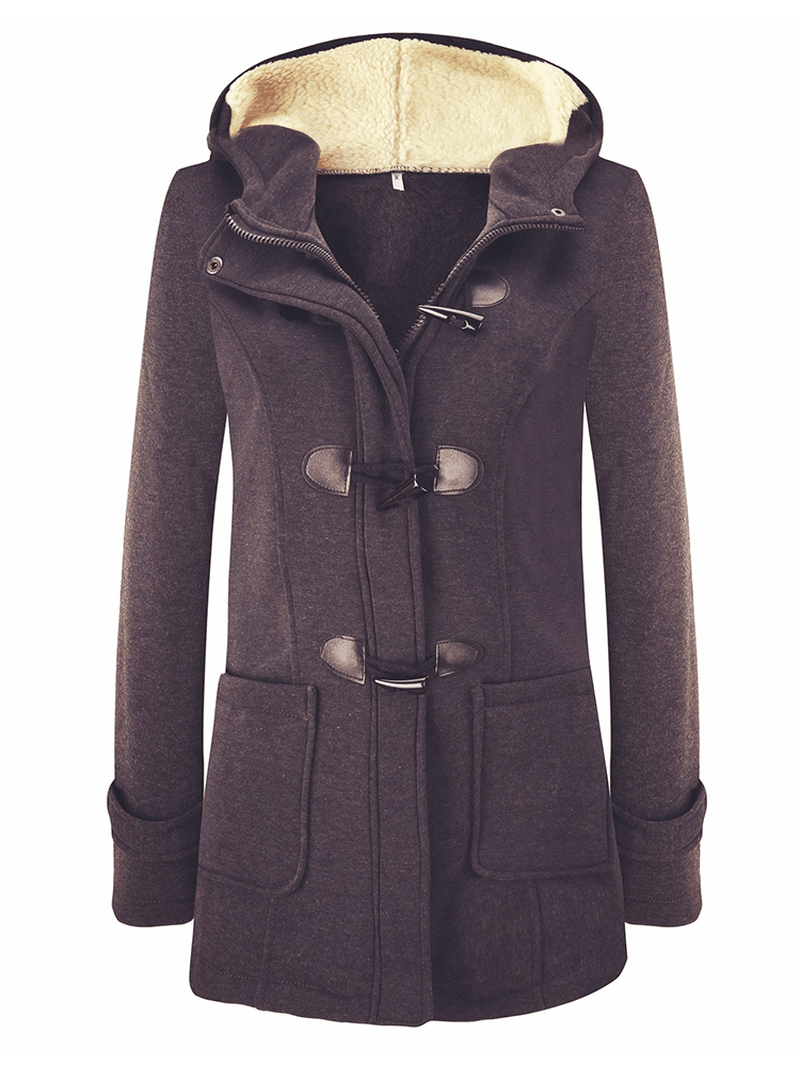 Women Winter Thick Hooded Long Sleeve Casual Coats - MRSLM