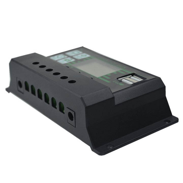 12V/24V 10A-100A LCD Solar Controller Dual USB DC Port Current Solar Charge Cotroller - MRSLM