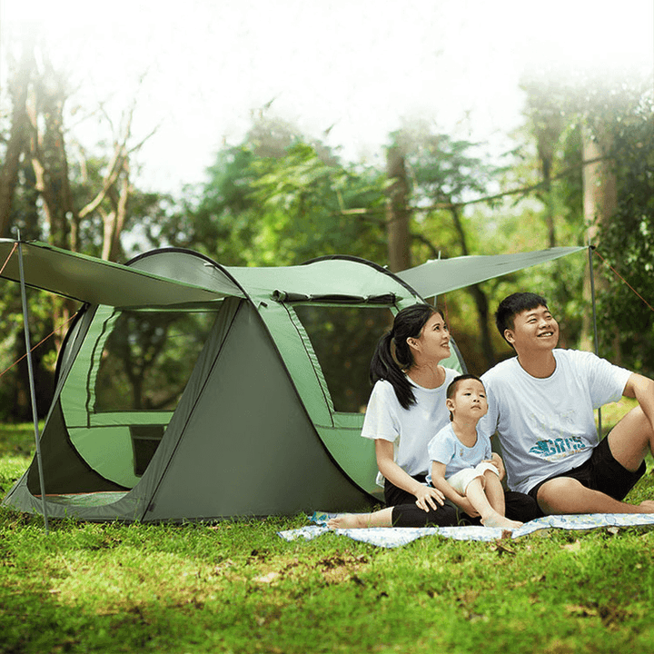 Ipree® 5-8 Person Camping Tent Automatic Setup 3-In-1 Waterproof UV Resistance Large Tent Sun Shelters for Outdoor Camping Family Travel - MRSLM