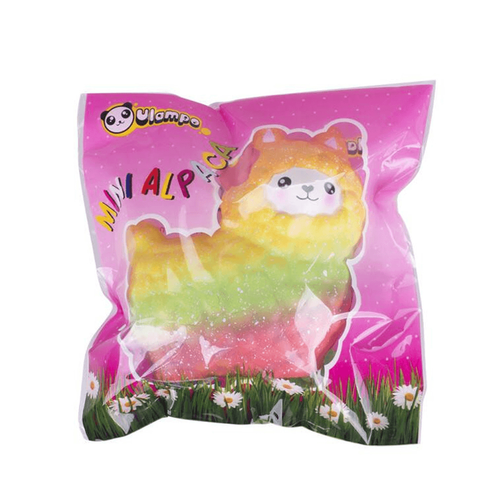 Vlampo Sheep Squishy Cute Alpaca Galaxy Slow Rising Scented Fun Animal Toys Gift - MRSLM