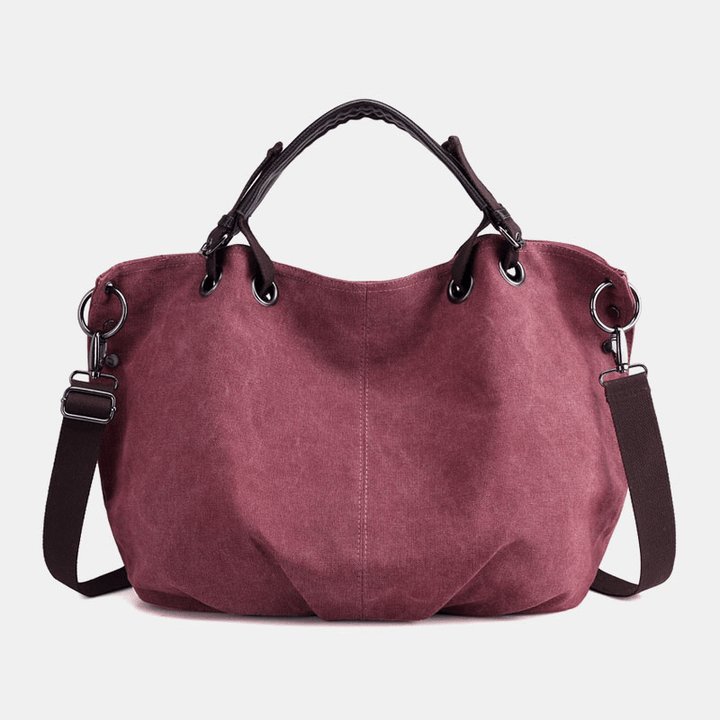 Women Canvas Vintage Handbag Shoulder Bag for Outdoor - MRSLM