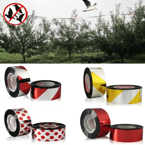 80M Polyester Film Bird Scare Tape Garden Orchard Birds Repellent Ribbon - MRSLM