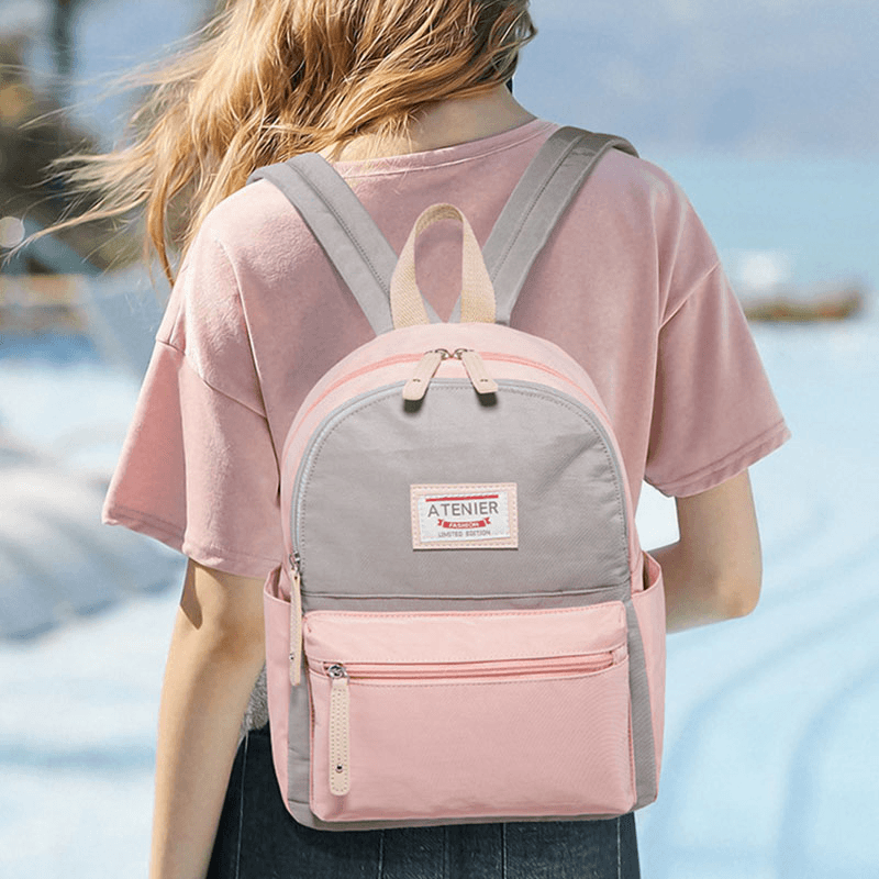 Women Multi-Color Fashion Waterproof Large Capacity Backpack - MRSLM