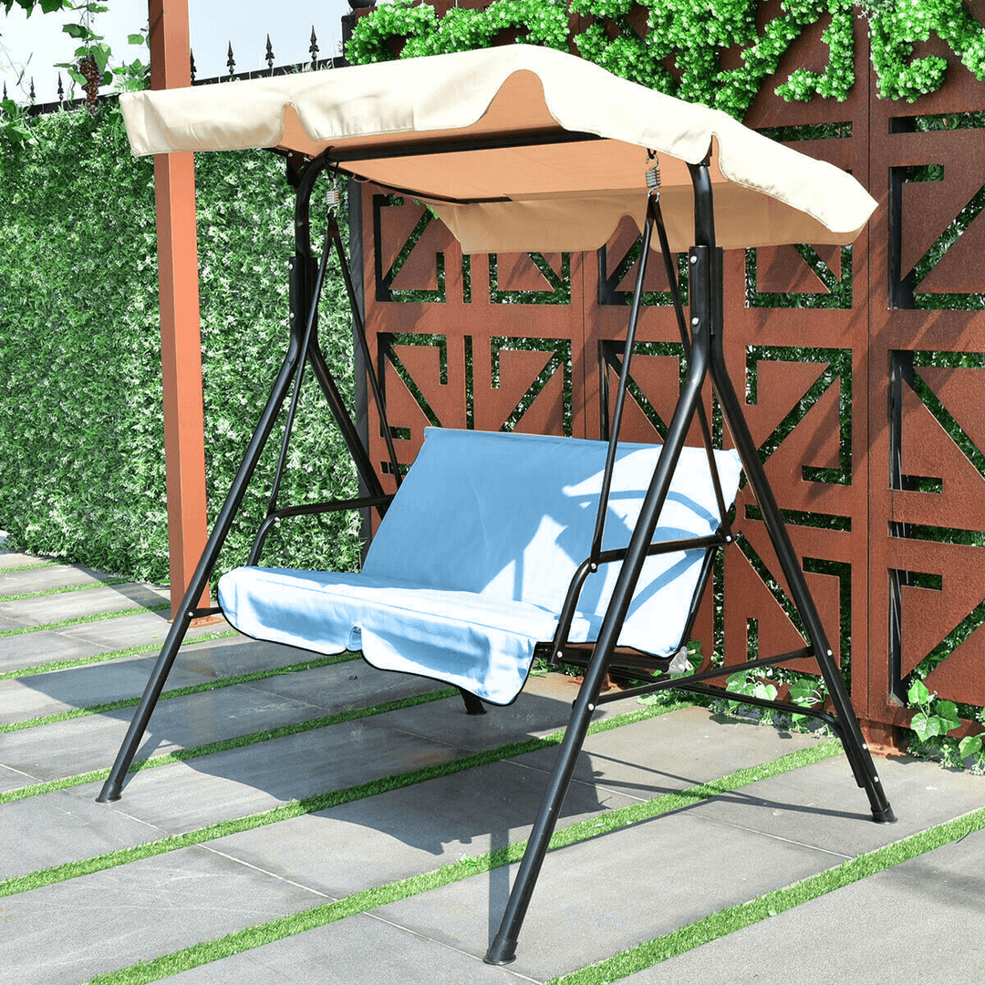 Outdoor Swing Two/Three Seats Cover Rainproof Shade without Top Cover for Actvities - MRSLM