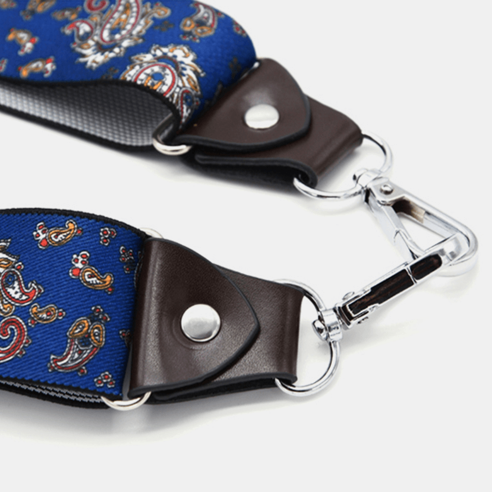 Men Nylon 120Cm Hook Buckle Suspenders Braces High Elastic Adjustable 4 Clip Belt Strap - MRSLM