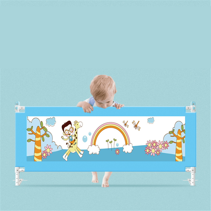 Foldable Child Safety Barrier Baby Safety Bed Guardrail Anti-Fall Bedside Fence for Kids Railing - MRSLM