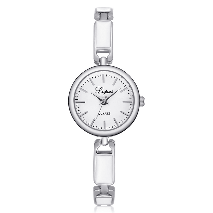 LVPAI Stainless Steel Rhinestone Women Bracelet Watch Elegant Design Quartz Watch - MRSLM