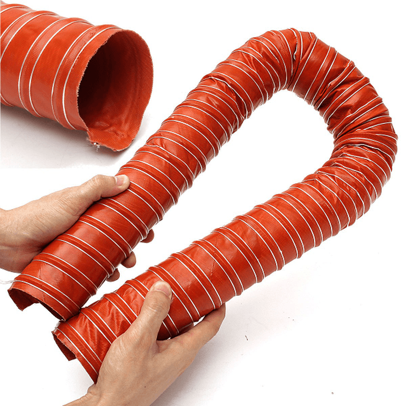 64Mm 2.5Inch Silicone Flexible Brake Ducting Hose Aeroduct Airduct Pipe 1M - MRSLM