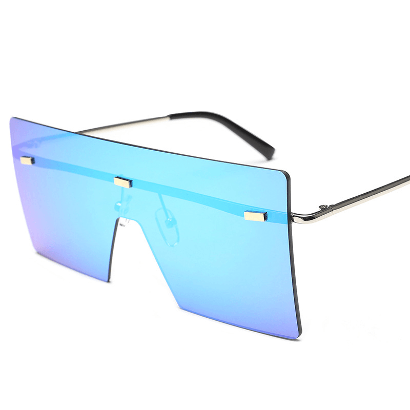 Square Glasses Solid Color Gradient Transparent Sunglasses - MRSLM