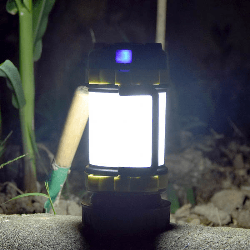 Ipree® 850LM LED+T6 USB Light 4 Modes Handheld Emergency Lantern Flashlight Spotlight Outdoor Camping - MRSLM
