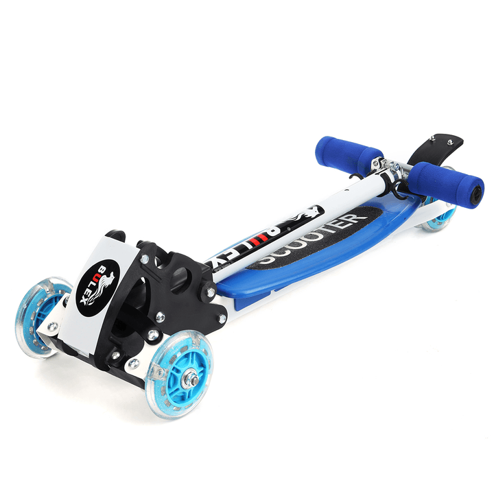 3 Wheels 15Km/H Foldable Aluminum Alloy PU Wheel Anti-Skidding Kick Scooter for Kids - MRSLM