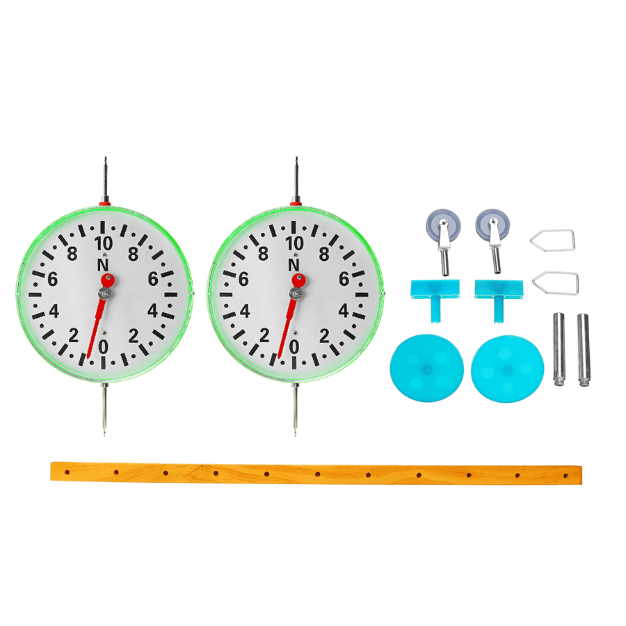 2Pcs/Set 5N Plastic round Spring Balance Scale Circular Disc Dynamometer Forcemeter Tester - MRSLM