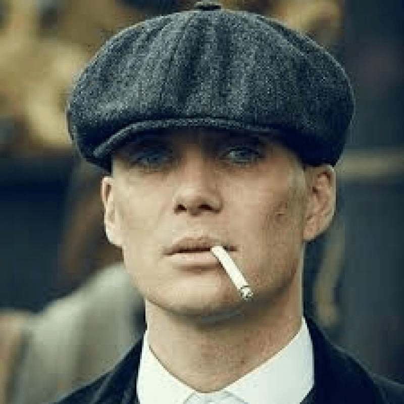 Men's Herringbone Wool Newsboy Cap Gatsby Flat Cap - MRSLM