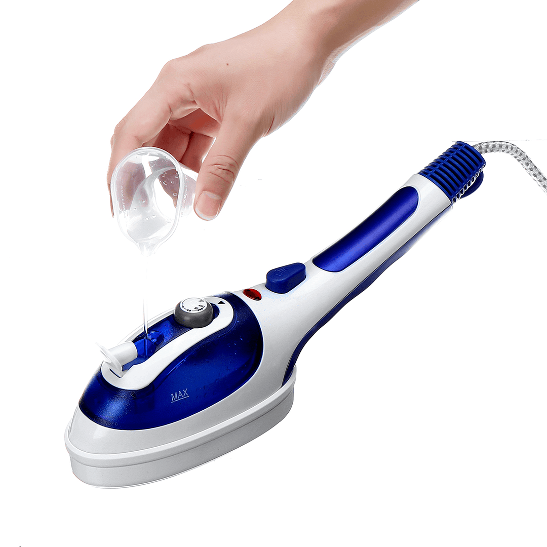 800W Mini Handheld Garment Steamer Portable Travel Steam Iron Temp 3 Levels Adjustable for Home and Business Travel - MRSLM